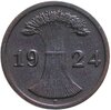 Германия (Веймарская республика) 2 пфеннига (rentenpfennig) 1924, Аукцион: Monetnik за 350 
