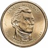 США 1 доллар (dollar) 2008 "Джеймс Монро (5-й президент США)", знак монетного двора "P" - Филадьфия, Аукцион: Monetnik за 650 