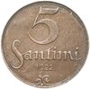 Латвия 5 сантимов (santimi) 1922, Аукцион: Monetnik за 338 RUB