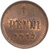 1 пенни (penni) 1917, монета для Финляндии, Аукцион: Monetnik за 407 