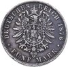 Германия (Империя, Бавария) 5 марок (mark) 1876, Аукцион: Monetnik за 7 608 RUB