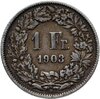 Швейцария 1 франк (franc) 1903, Аукцион: Monetnik за 1 008 RUB