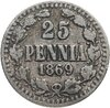 25 пенни (pennia) 1869 S, Аукцион: Monetnik за 2 790 RUB