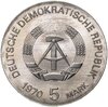Германия (ГДР) 5 марок 1970 "125 лет со дня рождения Вильгельма Конрада Рентгена", Аукцион: Monetnik за 1 868 RUB