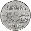 Португалия 200 эскудо (escudos) 1992 "450 лет с момента открытия Калифорнии", Аукцион: Monetnik за 385 RUB