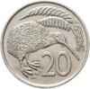 Новая Зеландия 20 центов (cents) 1977 Молодая королева, Аукцион: Monetnik за 315 RUB