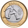 Бразилия 1 real (реал) 2014 "XXXI летние Олимпийские Игры, Рио-де-Жанейро 2016 athletics (легкая атлетика)", Аукцион: Monetnik за 327 