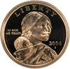 США 1 dollar (доллар) 2006 "Sacagawea dollar - Сакагавея доллар", Аукцион: Monetnik за 912 RUB
