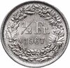 Швейцария 1/2 франка (franc) 1967, Аукцион: Monetnik за 450 