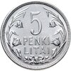 Литва 5 литов (litai) 1925, Аукцион: Monetnik за 5 086 