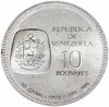 Венесуэла 10 боливаров (bolivares) 1973 "100 лет изображению на монетах бюста Симона Боливара", Аукцион: Monetnik за 5 704 RUB