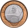 Бразилия 1 real (реал) 2014 "XXXI летние Олимпийские Игры, Рио-де-Жанейро 2016 golf (гольф)", Аукцион: Monetnik за 280 RUB