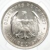Германия, Веймар 3 марки 1927 год 450 лет Тюбингскому университету в слабе PCGS, Аукцион: Monetnik за 62 038 RUB