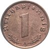 Германия, Третий Рейх 1 рейхспфенниг 1940, знак монетного двора: "A" - Берлин, Аукцион: Monetnik за 517 