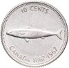 Канада 10 центов (cents) 1967 "100 лет Конфедерации Канада", Аукцион: Monetnik за 900 RUB