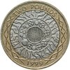 Великобритания 2 фунта (pounds) 1999, Аукцион: Monetnik за 870 RUB