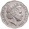 Австралия 50 центов (cents) 2004  "Австралийская фауна - Лорикет, коала и вомбат", Аукцион: Monetnik за 463 RUB