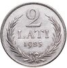 Латвия 2 лата 1925, Аукцион: Monetnik за 1 950 RUB
