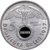 Третий Рейх 5 рейхсмарок (reichsmark) "A" 1937, Аукцион: Monetnik за 3 249 RUB