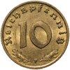 Германия, Третий рейх 10 рейхспфеннигов (reichspfennig) 1939, знак монетного двора "F" - Штутгарт, Аукцион: Monetnik за 1 290 