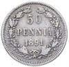 50 пенни 1891 L, монета для Финляндии, Аукцион: Monetnik за 530 RUB