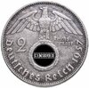 Германия, Третий Рейх 2 рейхсмарки (reichsmark) 1937 знак монетного двора "G" - Карлсруэ, Аукцион: Monetnik за 1 550 