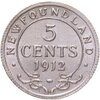 Ньюфаундленд 5 центов (cents) 1912, Аукцион: Monetnik за 1 820 RUB