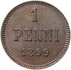 1 пенни 1899 монета для Финляндии, Аукцион: Monetnik за 1 350 