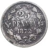 25 пенни (pennia) 1872 S, Аукцион: Monetnik за 668 