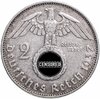 Германия, Третий Рейх 2 рейхсмарки (reichsmark) 1937 знак монетного двора "E" - Мульденхюттен, Аукцион: Monetnik за 1 650 