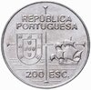 Португалия 200 эскудо (escudos) 1992 "450 лет с момента открытия Калифорнии", Аукцион: Monetnik за 292 