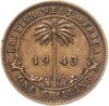 Британская Западная Африка 1 шиллинг (shilling) 1943, Аукцион: Monetnik за 650 