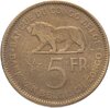 Бельгийское Конго 5 франков (francs) 1936, Аукцион: Monetnik за 1 551 RUB