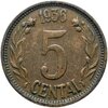 Литва 5 центов (centai) 1936, Аукцион: Monetnik за 490 