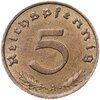 Германия - Третий рейх 5 рейхспфеннигов 1938 "A", Аукцион: Monetnik за 465 RUB