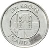 Исландия 1 крона (krona) 1989-2011 магнетик, Аукцион: Monetnik за 130 