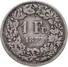 Швейцария 1 франк (franc) 1877, Аукцион: Monetnik за 385 RUB