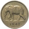 Бельгийское Конго 2 франка (francs) 1947, Аукцион: Monetnik за 990 