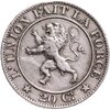 Бельгия 20 сантимов (centimes) 1861, Аукцион: Monetnik за 410 RUB