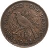 Новая Зеландия 1 пенни (penny) 1943, Аукцион: Monetnik за 315 RUB