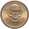 США 1 dollar (доллар) 2008 "Мартин Ван Бюрен (8-й президент США)", знак монетного двора "P" - Филадельфия, Аукцион: Monetnik за 610 