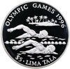 Токелау 5 тала (tala) 1994 "Летние Олимпийские игры 1996 в Атланте - плавание", Аукцион: Monetnik за 3 230 RUB