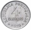 Португалия 4 сентаво (centavos) 1919, Аукцион: Monetnik за 750 RUB