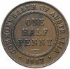Австралия 1/2 пенни (penny) 1917, Аукцион: Monetnik за 790 