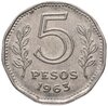 Аргентина 5 песо (pesos) 1963, Аукцион: Monetnik за 320 RUB