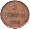 5 пенни (pennia) 1912, Аукцион: Monetnik за 406 RUB