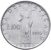 Ватикан 100 лир (lire) 1955, Аукцион: Monetnik за 395 RUB