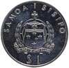 Самоа 1 тала (tala) 1992 "40 лет правлению Королевы Елизаветы II", Аукцион: Monetnik за 1 163 RUB