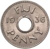 Фиджи 1 пенни (penny) 1936, Аукцион: Monetnik за 1 255 