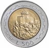 Сан-Марино 500 лир (lire) 1988 "Укрепления Сан-Марино", Аукцион: Monetnik за 390 RUB
